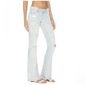 BlankNYC Cosmic Flare Destroyed Light Wash Jeans